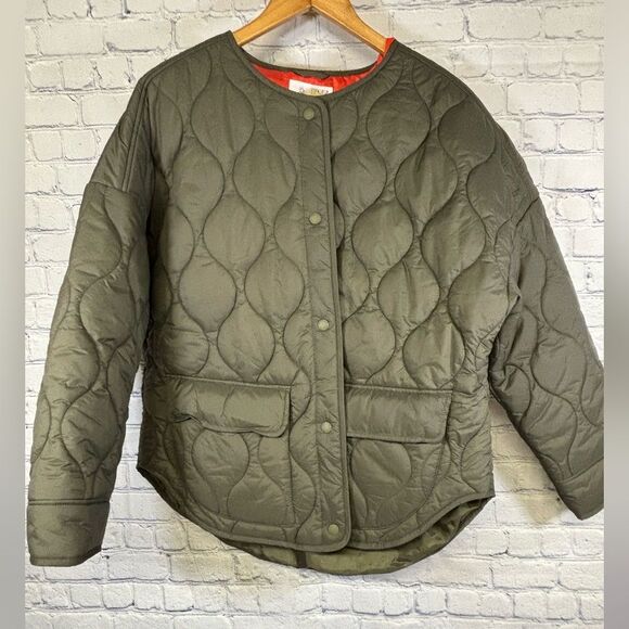 aerie Jackets & Blazers - Offline by Aerie Military Green Cottagecore Casual Quilted Bomber Chore Jacket L